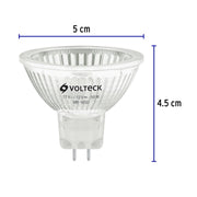 Lámpara de halógeno 50 W tipo MR 16 base GU5.3, VOLTECK