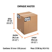 Cinta masking tape de 1-1/2' x 50 m, TRUPER