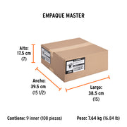 Cinta masking tape de 1/2' x 50 m, TRUPER