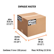 Cinta masking tape de 1' x 50 m, TRUPER