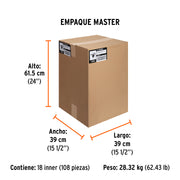 Cinta masking tape de 2' x 50 m, TRUPER