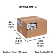 Cinta masking tape de 3/4' x 50 m, PRETUL