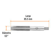 Machuelo semicónico 1/2' x 13 cuerda gruesa, TRUPER