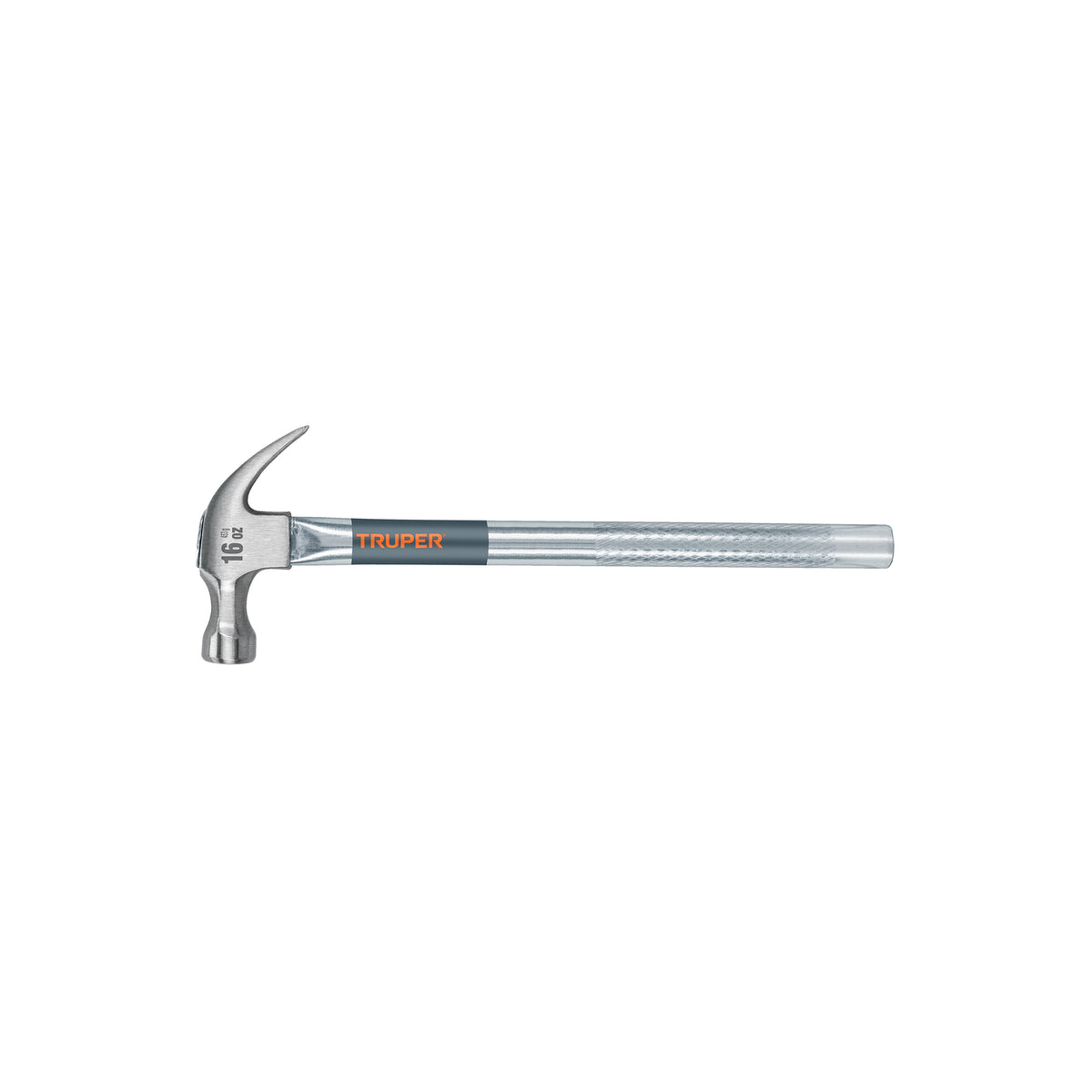 Martillo tubular pulido 16 oz uña curva, TRUPER
