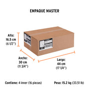 Martillo tubular pulido 16 oz uña curva, TRUPER