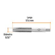 Machuelo semicónico 5/32' x 36 cuerda fina, TRUPER