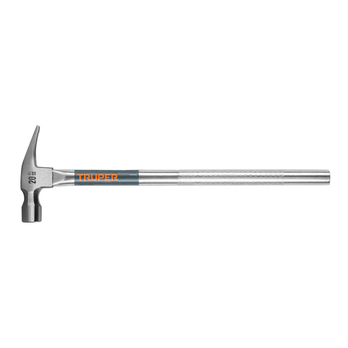 Martillo tubular pulido 20 oz uña recta, TRUPER
