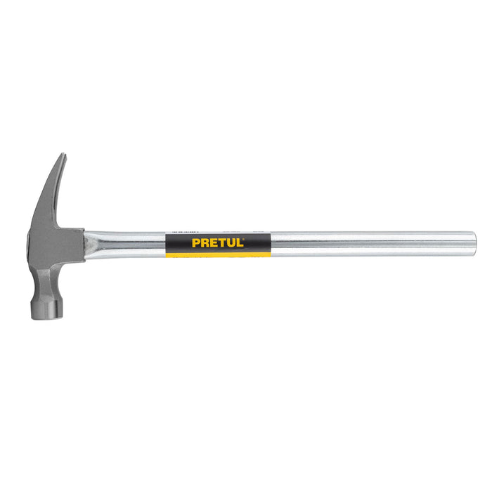 Martillo uña recta 20 oz, mango tubular, PRETUL