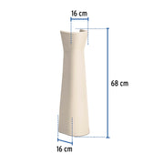 Pedestal de porcelana para lavabo, marfil, FOSET