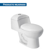 Sanitario one piece alargado de porcelana, blanco, FOSET