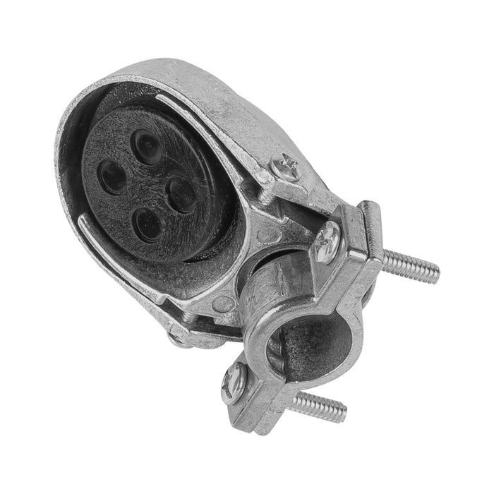 Mufa con abrazadera para tubo 1/2', VOLTECK