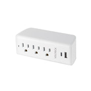 Multicontacto de pared, 3 contactos y 2 USB A+C, VOLTECK