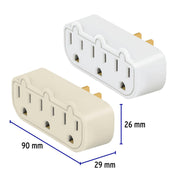 Multicontacto de barra triple aterrizado, a granel, VOLTECK