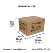 Multicontacto 16 AWG doméstico, 3 entradas 4 ptos USB, negro