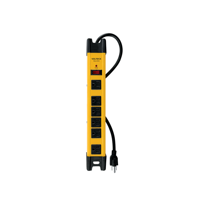 Multicontacto 14 AWG industrial supresor de picos 6 entradas