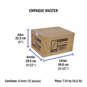 Multicontacto 14 AWG industrial supresor de picos 6 entradas