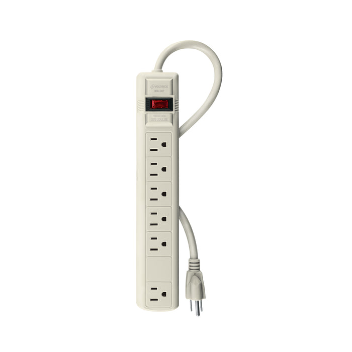Multicontacto 14 AWG 6 entradas supresor de picos 270 joules