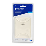 Multicontacto 6 entradas, aterrizado, lateral, VOLTECK