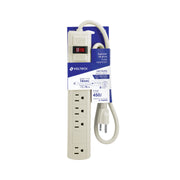 Multicontacto 14 AWG 6 entradas supresor de picos 450 joules