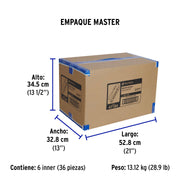 Multicontacto 14 AWG 6 entradas supresor de picos 450 joules
