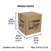 Multicontacto 14 AWG 6 entradas supresor de picos 600 joules