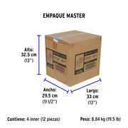 Multicontacto 14 AWG industrial supresor de picos 8 entradas
