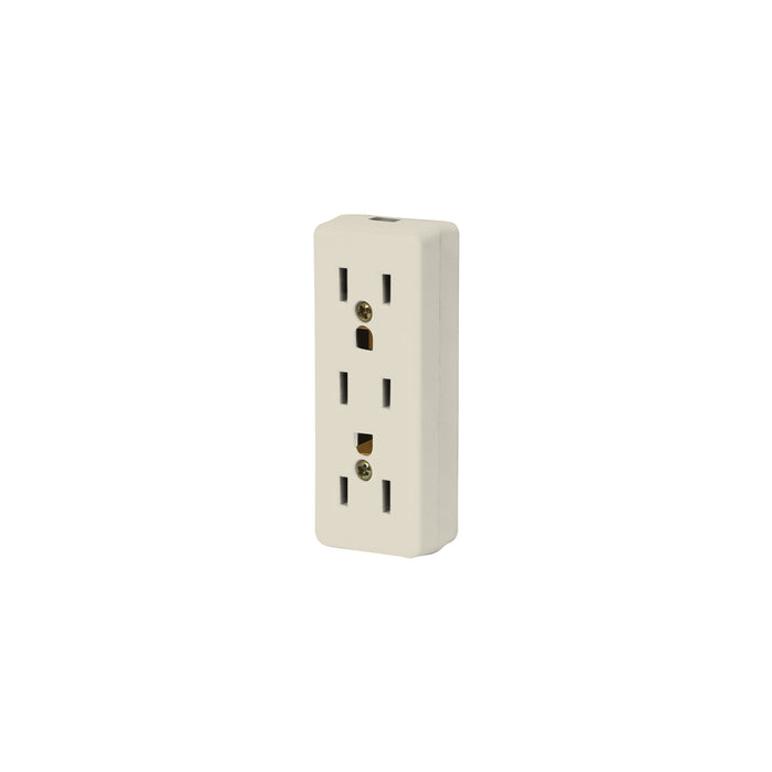 Multicontacto triple para extensión, 2 polos + tierra