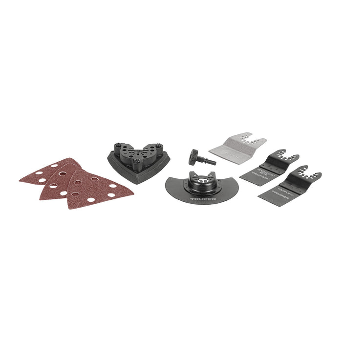Kit con 8 accesorios para multiherramienta oscilante, TRUPER