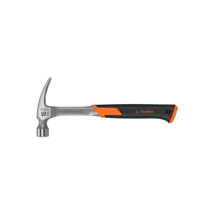 Martillo forjado 16 oz uña recta, mango con neopreno, EXPERT