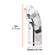 Nudo universal para dados con cuadro de 3/8', TRUPER