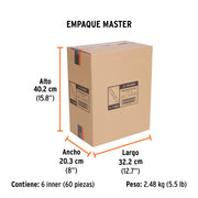 Blíster con 2 niveles de hilo burbuja grande fácil lectura