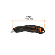 Navaja auto-retráctil de seguridad 7', TRUPER
