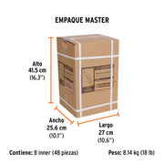 Navaja retráctil 7' cuerpo de aluminio, TRUPER