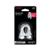 Blíster c/1 nudo (perro) de hierro p/cable de 1/2', FIERO