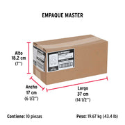 Bolsa c/40 nudos (perros) de hierro p/cable de 1/4', FIERO