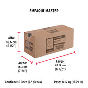 Blíster c/2 nudos (perros) de hierro p/cable de 1/4', FIERO