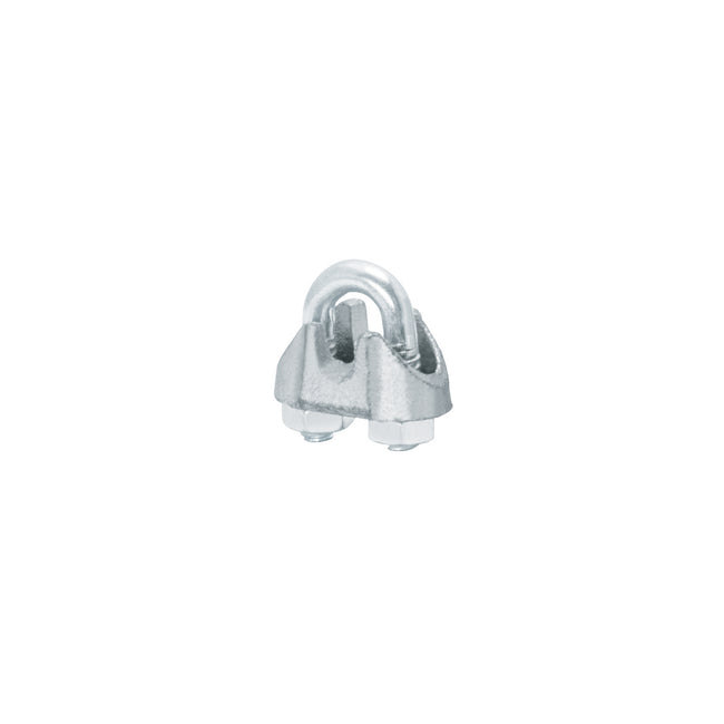 Blíster c/2 nudos (perros) de hierro p/cable de 1/8', FIERO