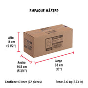 Blíster c/2 nudos (perros) de hierro p/cable de 1/8', FIERO
