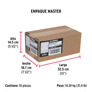 Bolsa c/50 nudos (perros) de hierro p/cable de 3/16', FIERO