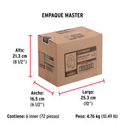 Blíster c/2 nudos (perros) de hierro p/cable de 3/16', FIERO