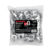 Bolsa c/20 nudos (perros) de hierro p/cable de 3/8', FIERO