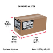 Bolsa c/20 nudos (perros) de hierro p/cable de 3/8', FIERO