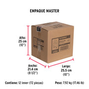 Blíster c/1 nudo (perro) de hierro p/cable de 3/8', FIERO