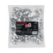 Bolsa c/25 nudos (perros) de hierro p/cable de 5/16', FIERO