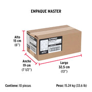 Bolsa c/25 nudos (perros) de hierro p/cable de 5/16', FIERO