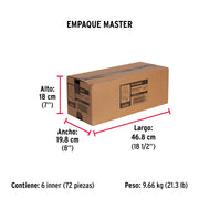 Blíster c/2 nudos (perros) de hierro p/cable de 5/16', FIERO