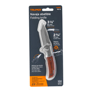 Navaja abatible 3-1/2' mango de madera, TRUPER