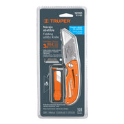 Navaja abatible 6' cuerpo de aluminio y acero inox, TRUPER