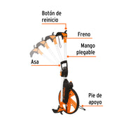 Odómetro con freno, rueda de 13', TRUPER