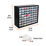 Organizador con 64 gavetas, TRUPER